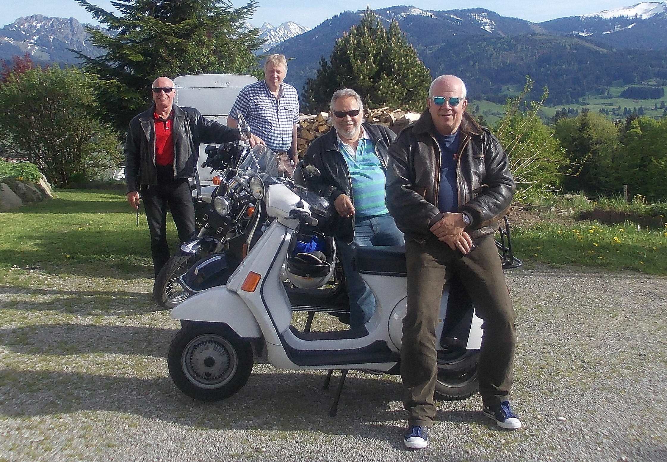 Vespa Cosa im Allgäu auf Tour