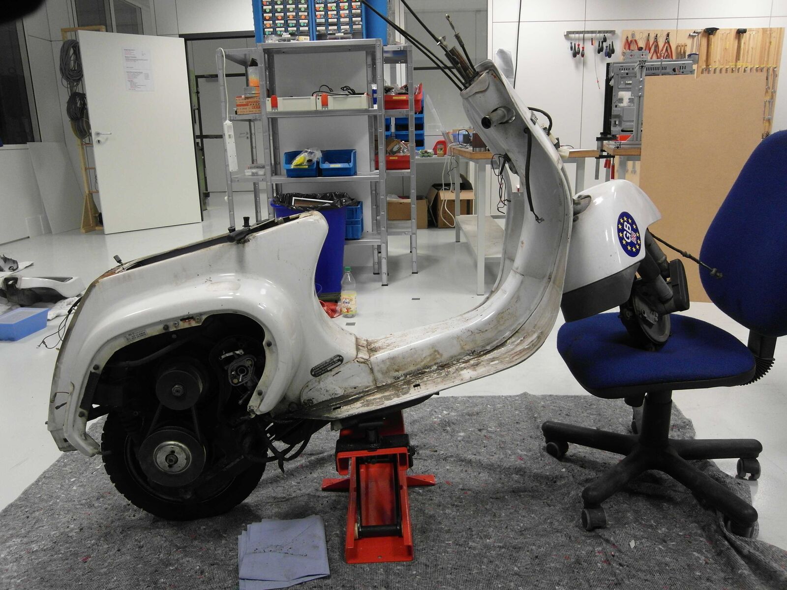 Reparación maneta caramina Vespa PX50 XL2 