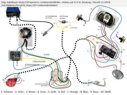 50N: Verbinden des Schalters legt Motor und/oder Beleuchtung lahm - Seite 2  - Automatik: Technik und Allgemeines - VespaOnline Forum: Entdecke die Welt  der klassischen Vespa-Roller und teile deine Leidenschaft